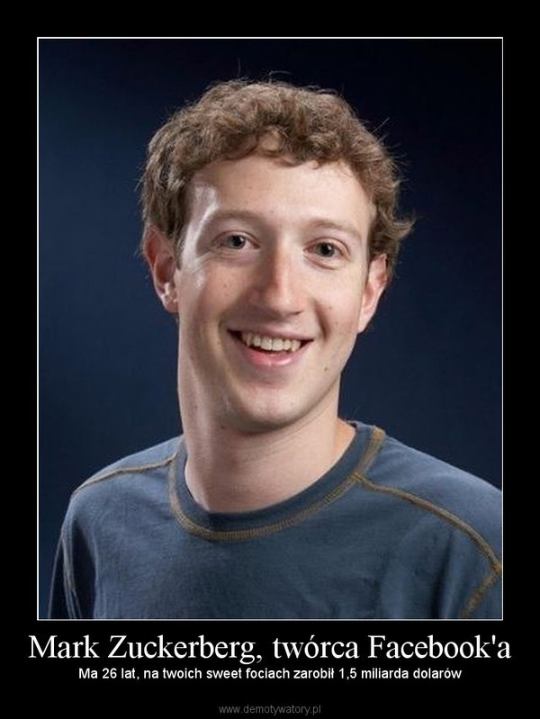 Mark Zuckerberg, twórca Facebook'a