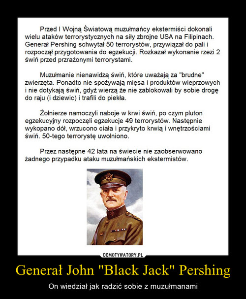 Generał John "Black Jack" Pershing