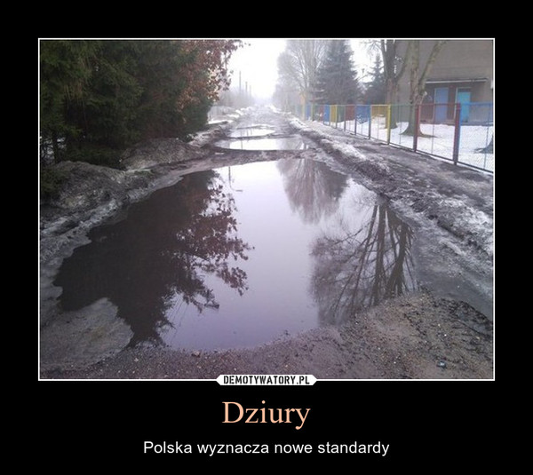 Dziury – Polska wyznacza nowe standardy 