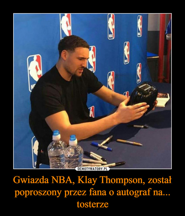 Gwiazda NBA, Klay Thompson, został poproszony przez fana o autograf na... tosterze –  