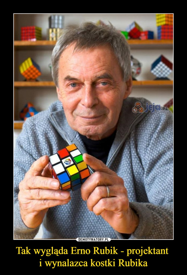 Tak wygląda Erno Rubik - projektant i wynalazca kostki Rubika –  