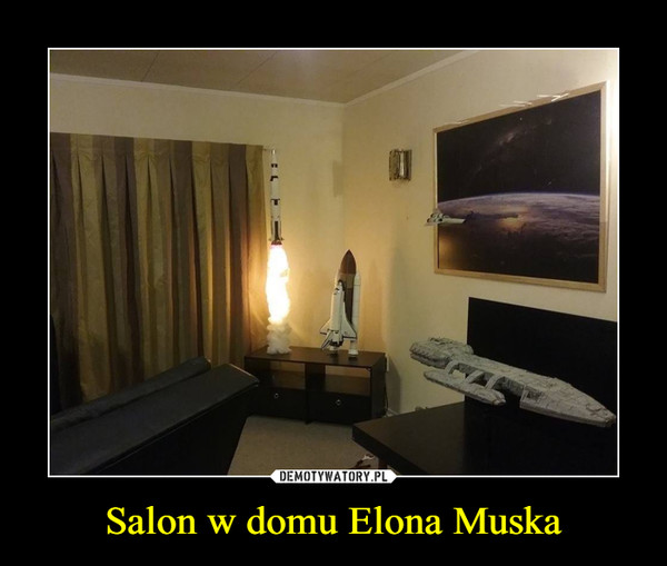 Salon w domu Elona Muska