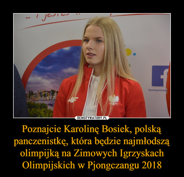 Poznajcie Karolinę Bosiek, polską panczenistkę, która będzie najmłodszą olimpijką na Zimowych Igrzyskach Olimpijskich w Pjongczangu 2018 –  