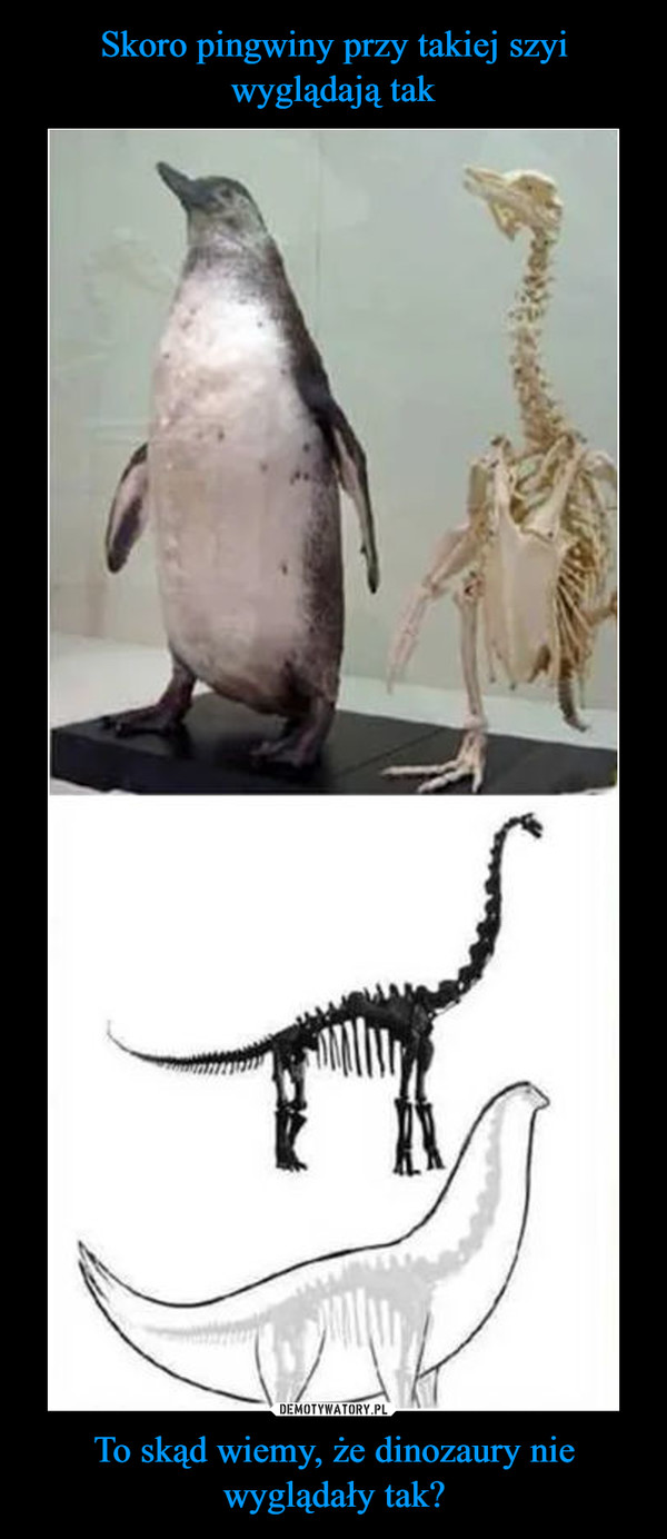 To skąd wiemy, że dinozaury nie wyglądały tak? –  