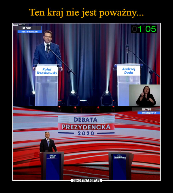  –  Debata Prezydencka 2020 Rafał trzaskowski Andrzej Duda