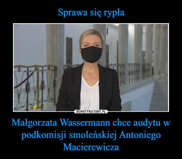 Sprawa się rypła Małgorzata Wassermann chce audytu w podkomisji smoleńskiej Antoniego Macierewicza