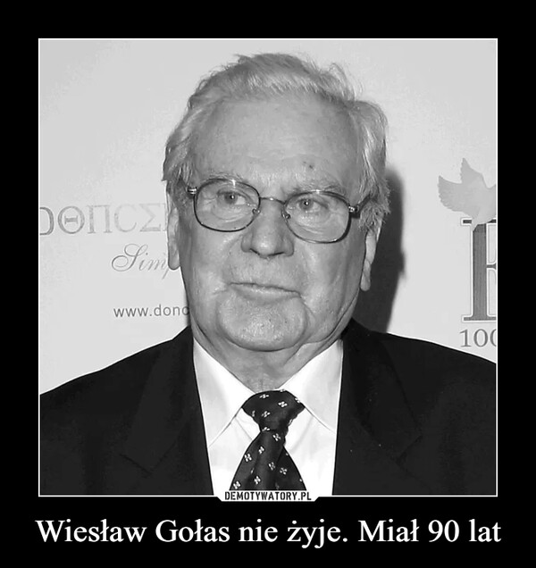 Wiesław Gołas nie żyje. Miał 90 lat –  