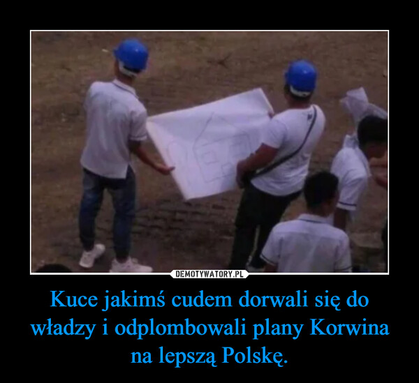 Kuce jakimś cudem dorwali się do władzy i odplombowali plany Korwina na lepszą Polskę. –  