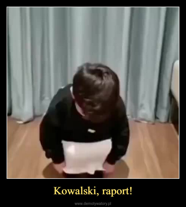 Kowalski, raport! –  