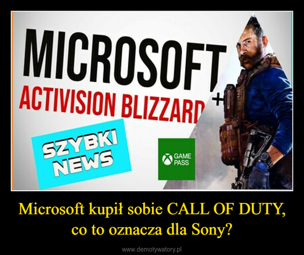 Microsoft kupił sobie CALL OF DUTY, co to oznacza dla Sony? –  