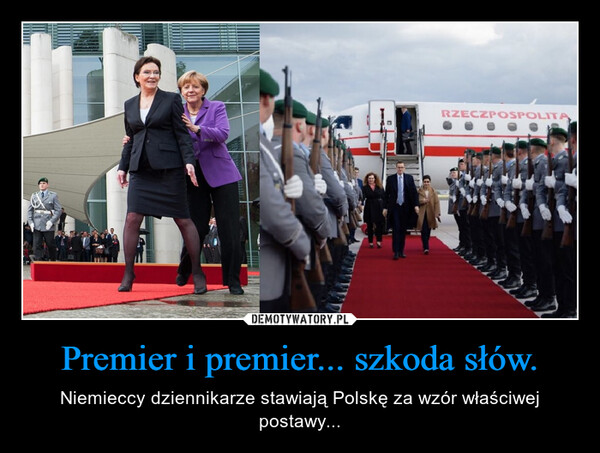 Premier i premier... szkoda słów. – Niemieccy dziennikarze stawiają Polskę za wzór właściwej postawy... 