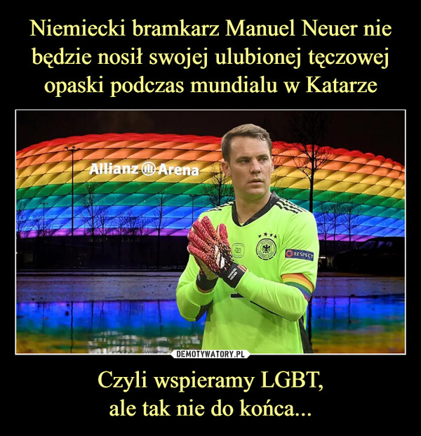 Czyli wspieramy LGBT,ale tak nie do końca... –  Allianz Arena
