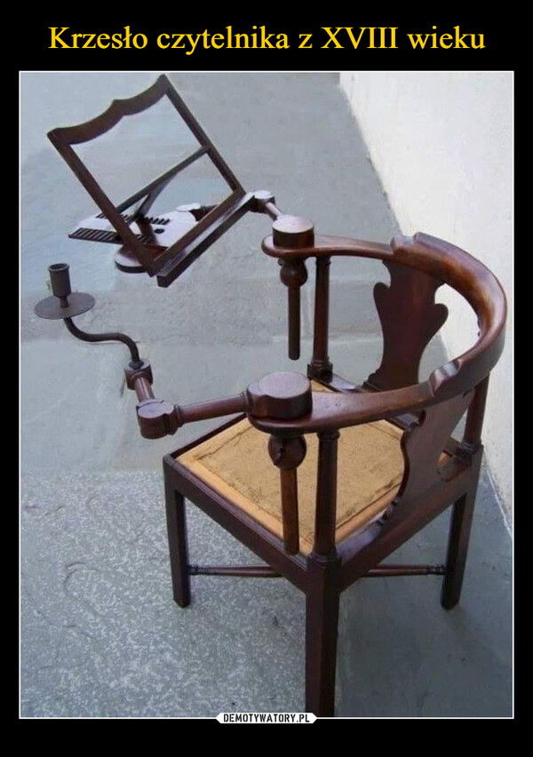 Krzesło czytelnika z XVIII wieku